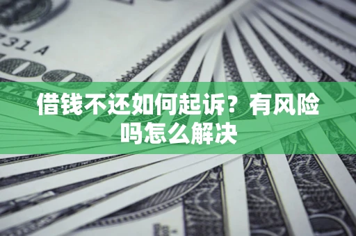 武汉借钱不还如何起诉？有风险吗怎么解决