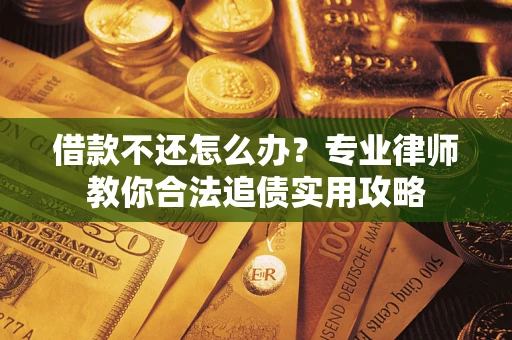 武汉借款不还怎么办？专业律师教你合法追债实用攻略