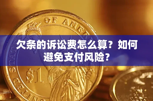 武汉欠条的诉讼费怎么算？如何避免支付风险？